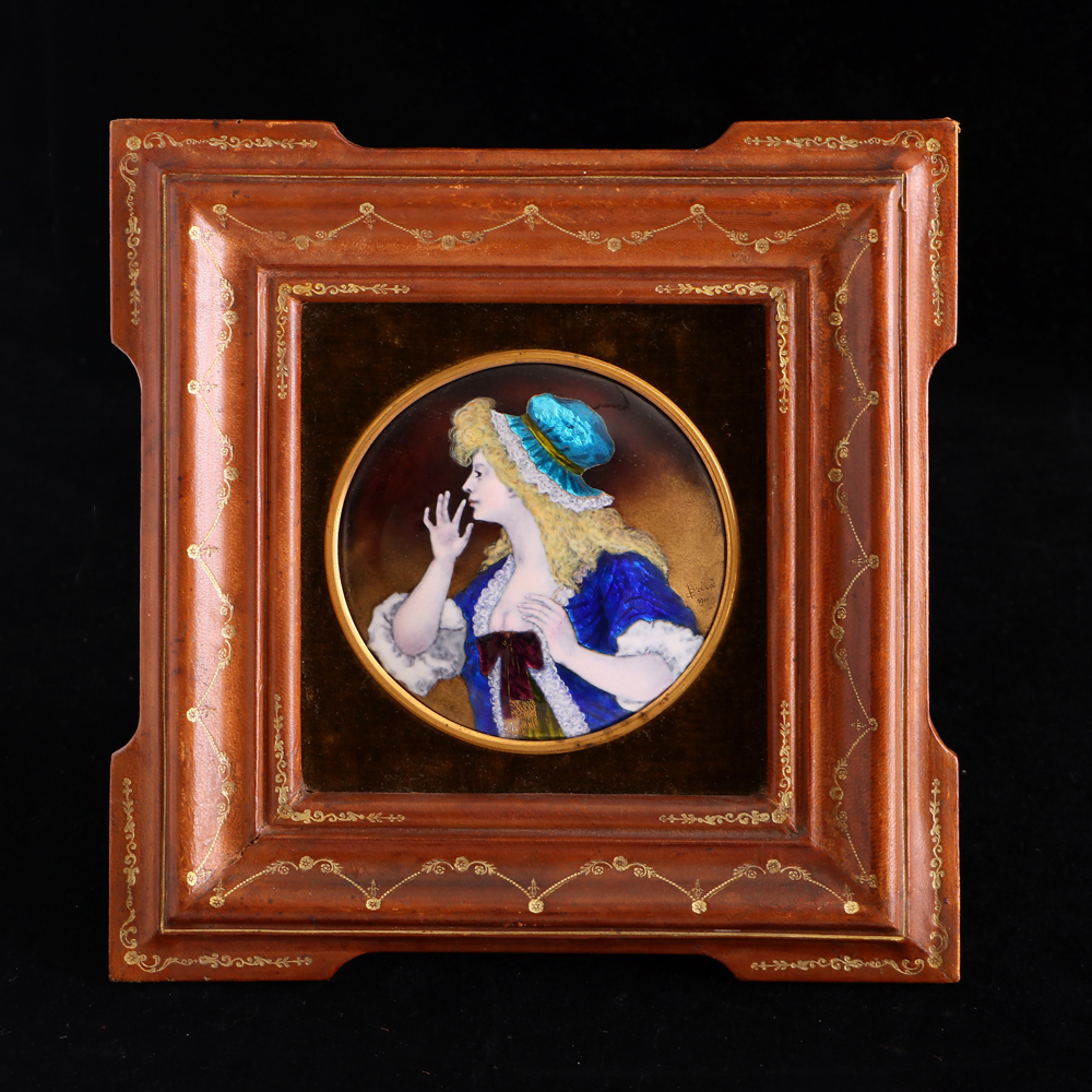 法國琺瑯仕女畫