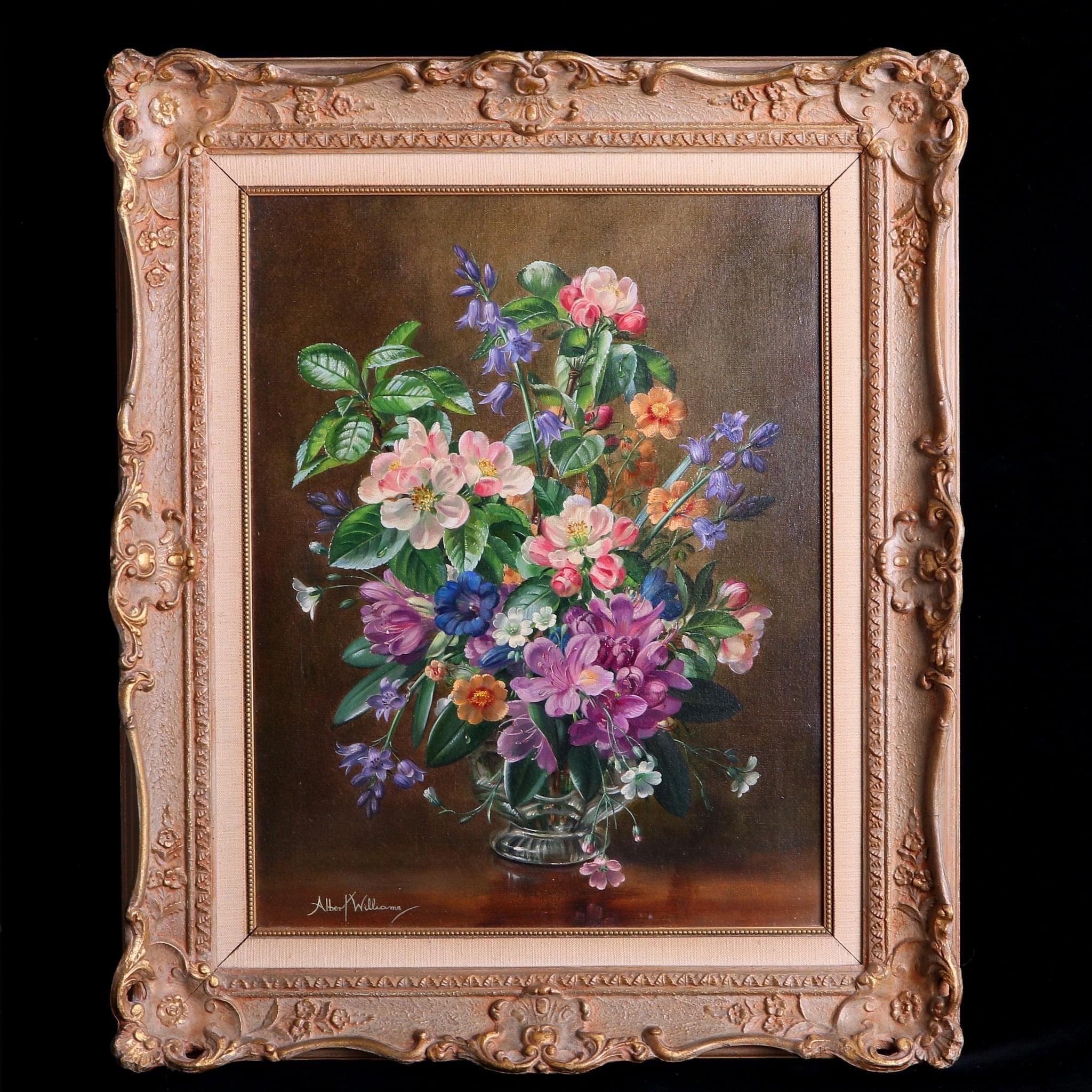 英國Albert Williams靜物花卉畫