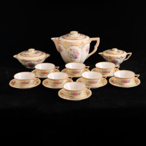 法國利摩日Charles Ahrenfeldt百花繽紛茶具組