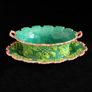 Christian Dior訂製浮雕瓷花鏤空籃