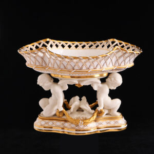 英國Minton幸福天使24K金鏤空盤