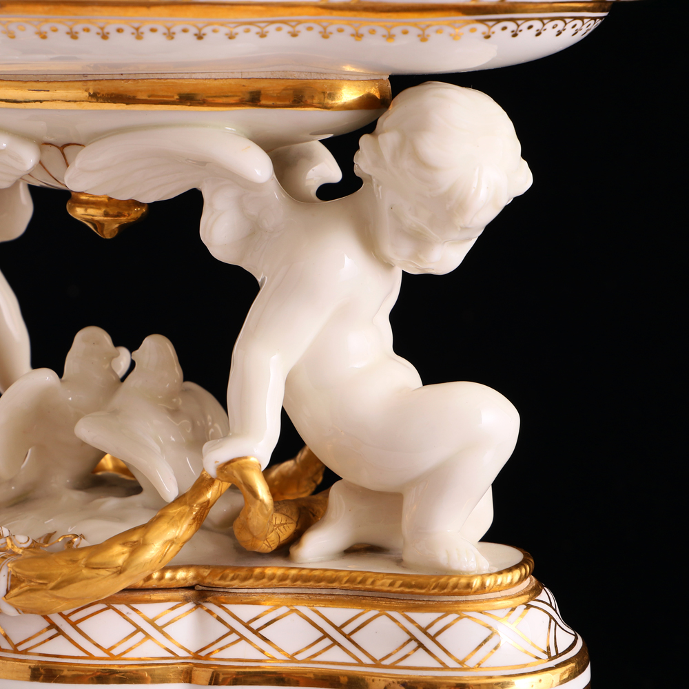 英國Minton幸福天使24K金鏤空盤:圖片 2