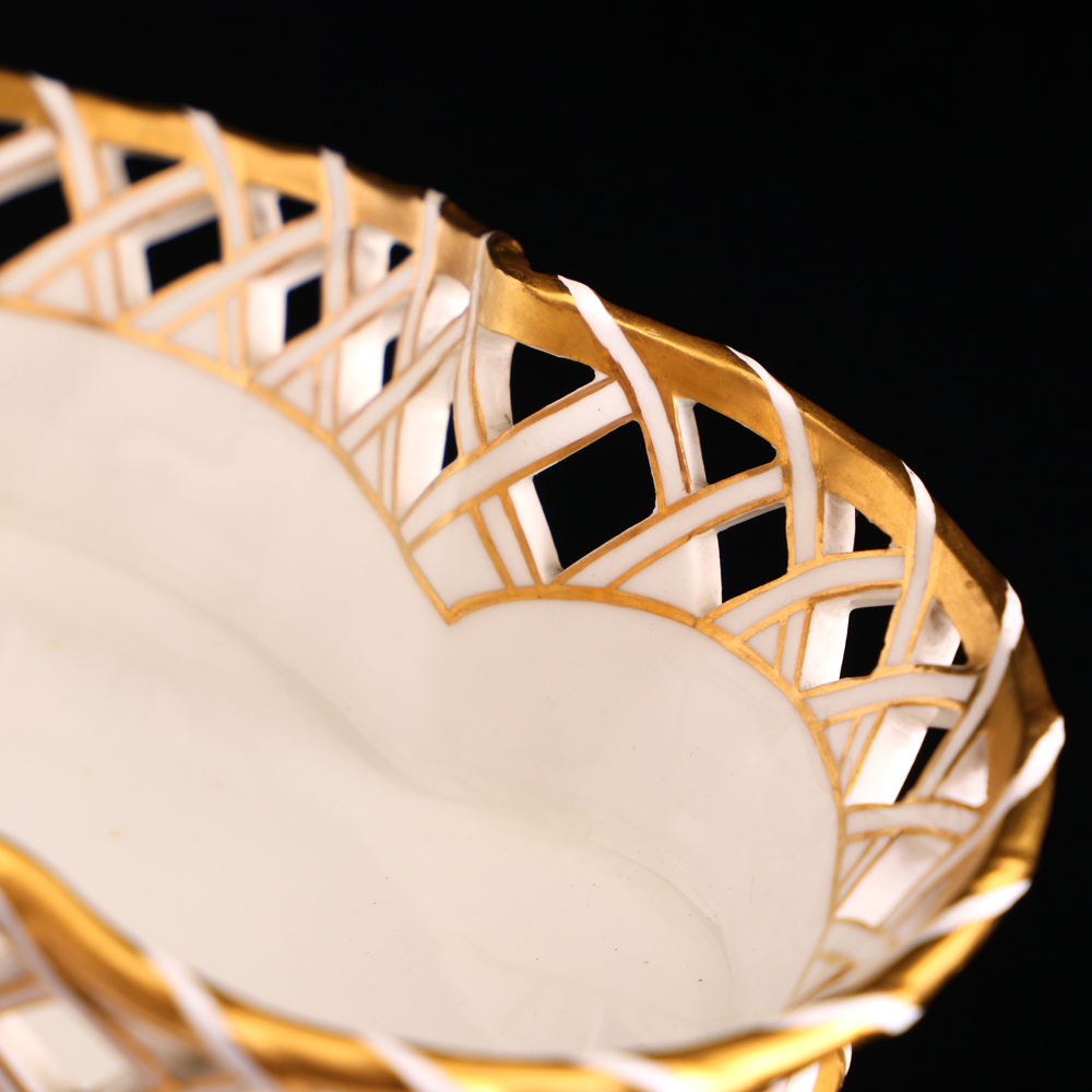 英國Minton幸福天使24K金鏤空盤:圖片 3