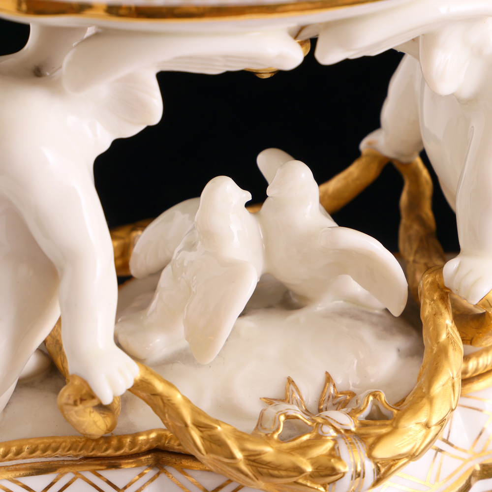 英國Minton幸福天使24K金鏤空盤:圖片 4