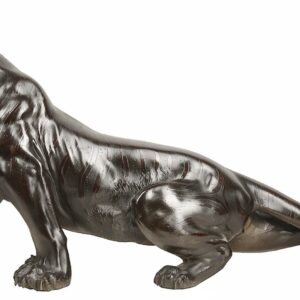 日本明治時期Okimono銅虎