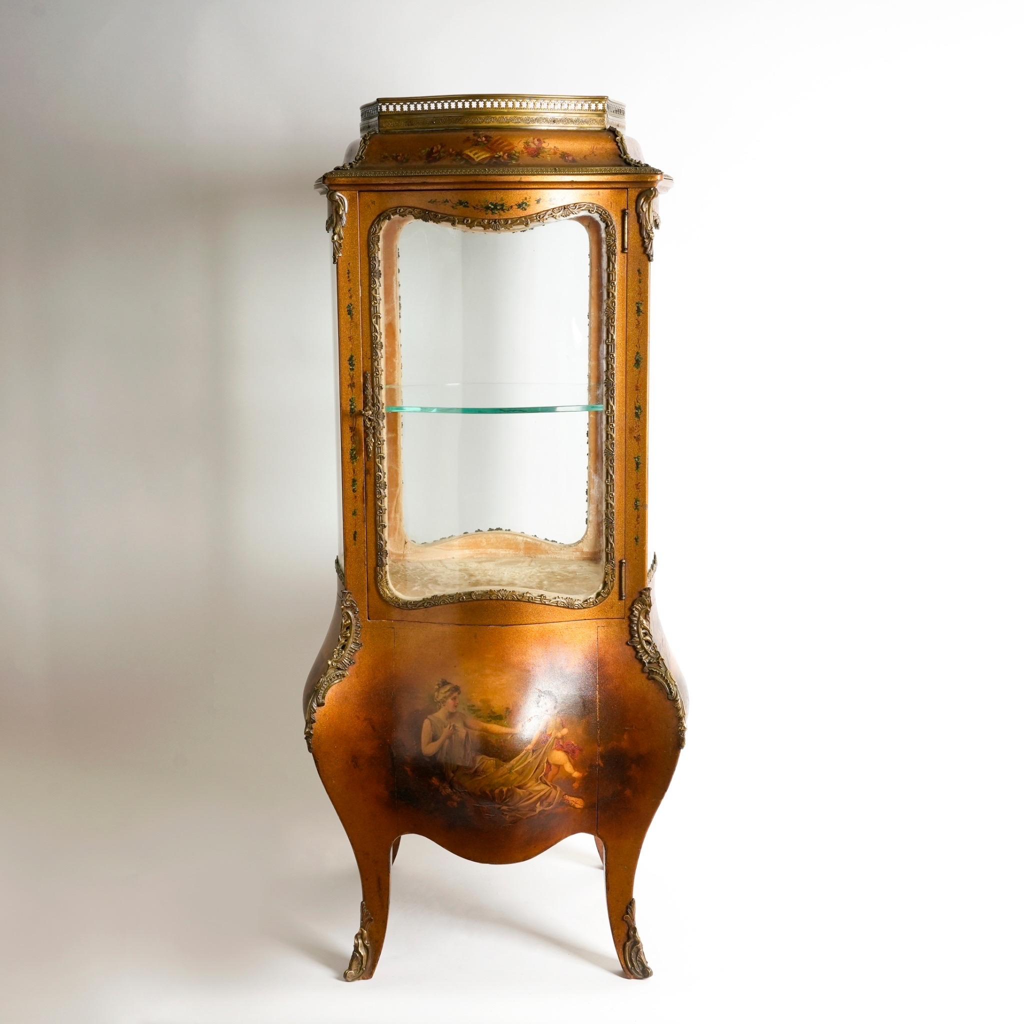 法國洛可可風格Vernis Martin單門展示櫃