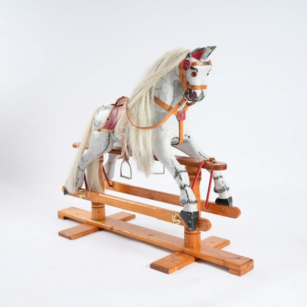 英國維多利亞時期手工製作實木彩繪真實鬃毛rocking horse：圖片 4