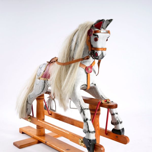 英國維多利亞時期手工製作實木彩繪真實鬃毛rocking horse：圖片 2
