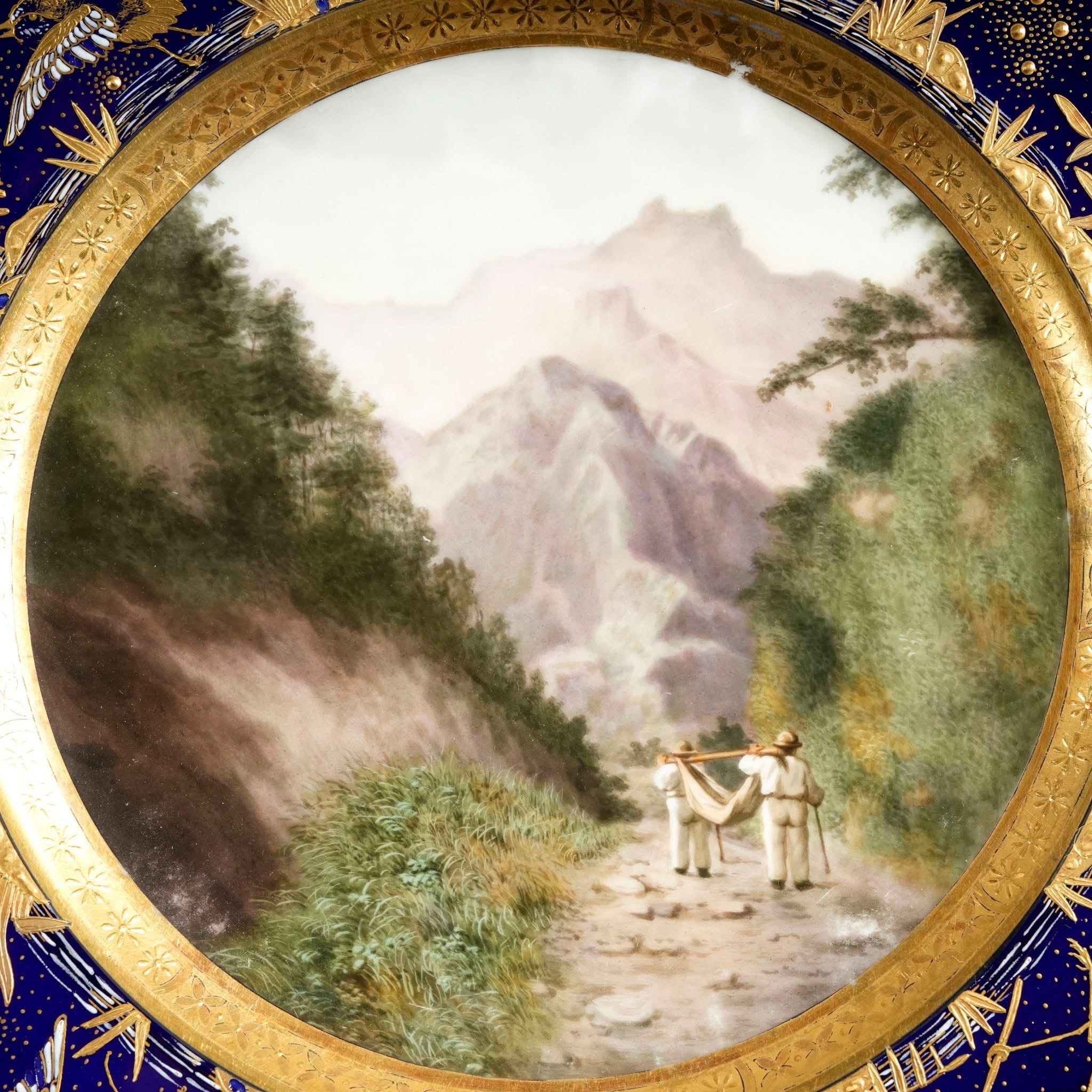 維也納特殊訂製24K金手繪風景盤:圖片 7