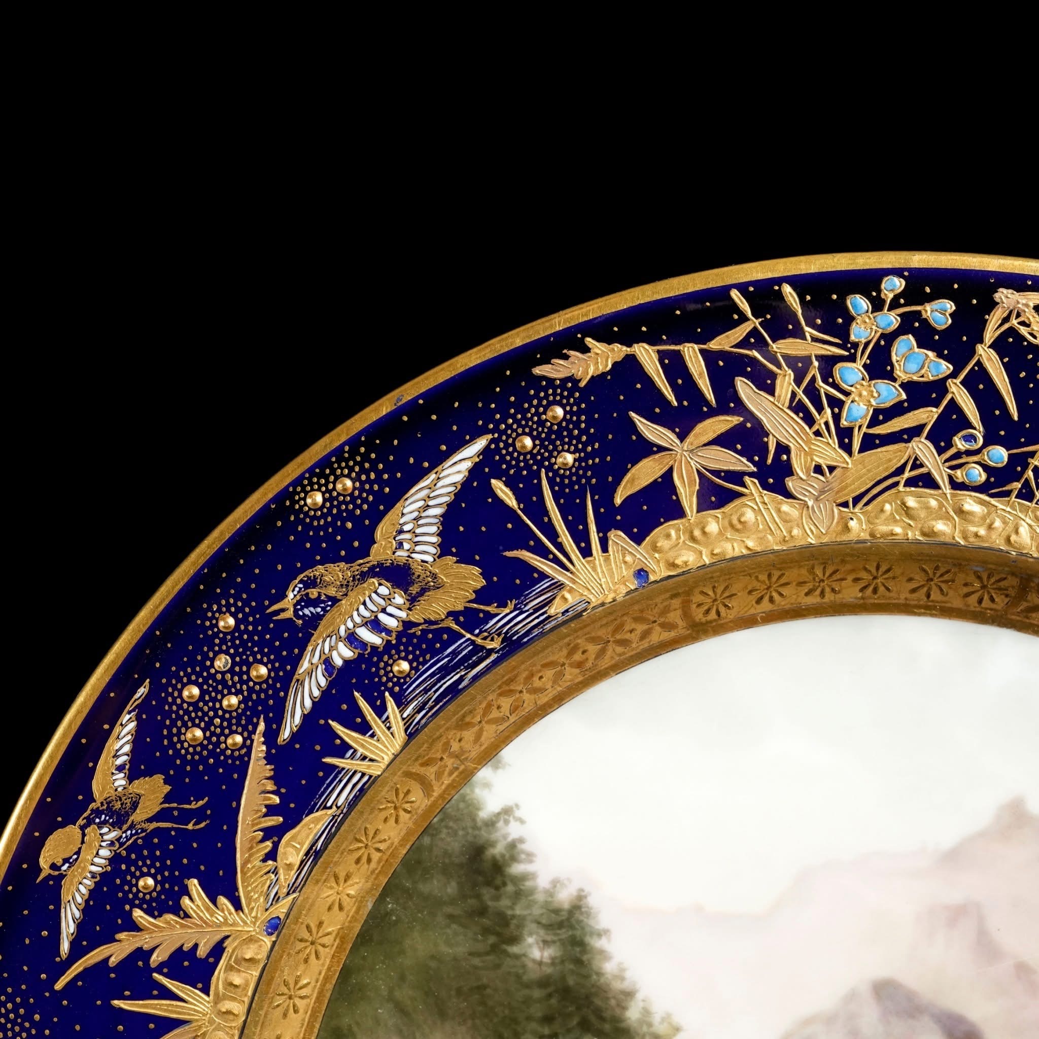 維也納特殊訂製24K金手繪風景盤:圖片 8