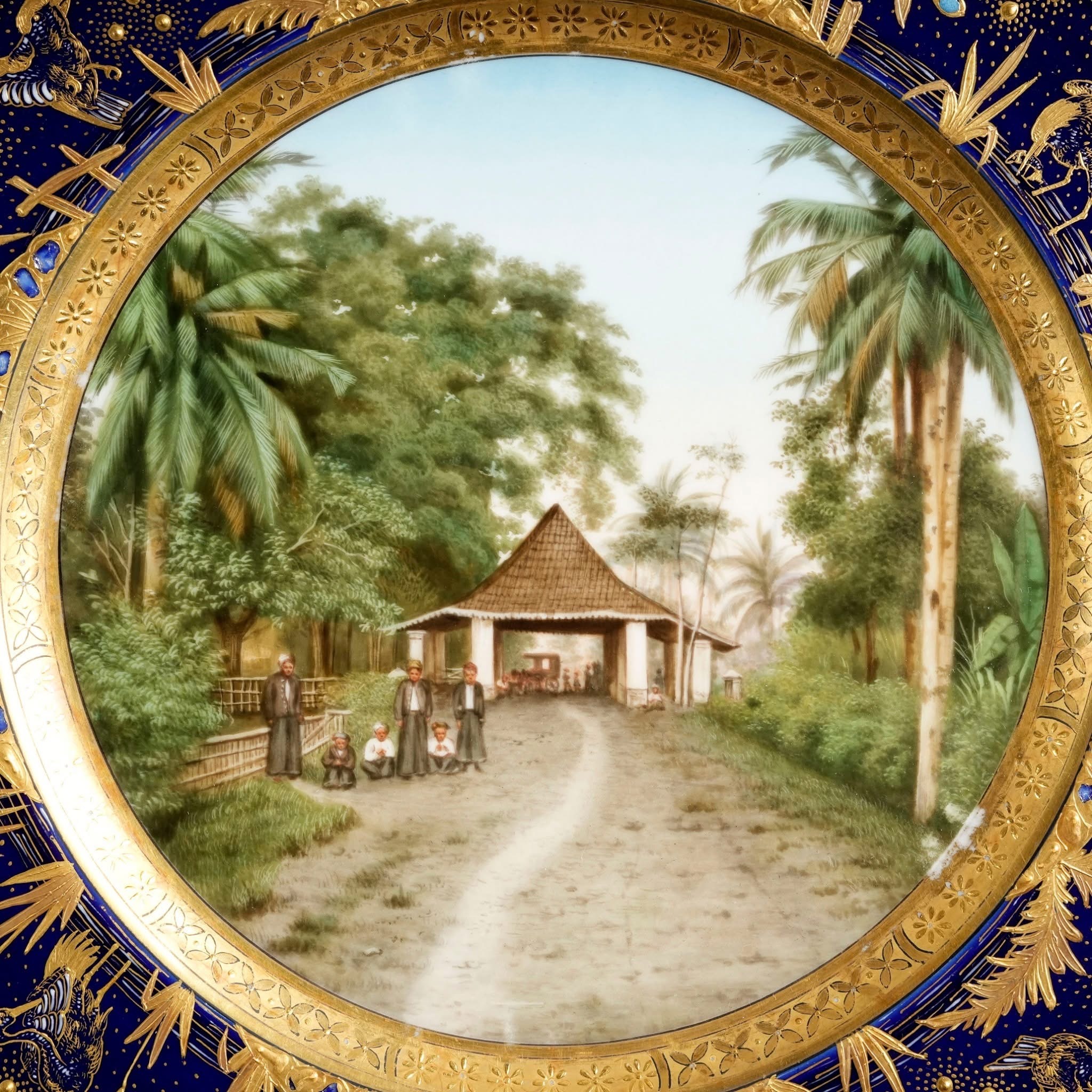 維也納特殊訂製24K金手繪風景盤:圖片 6