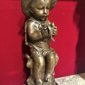 法國田園風格童趣雕塑