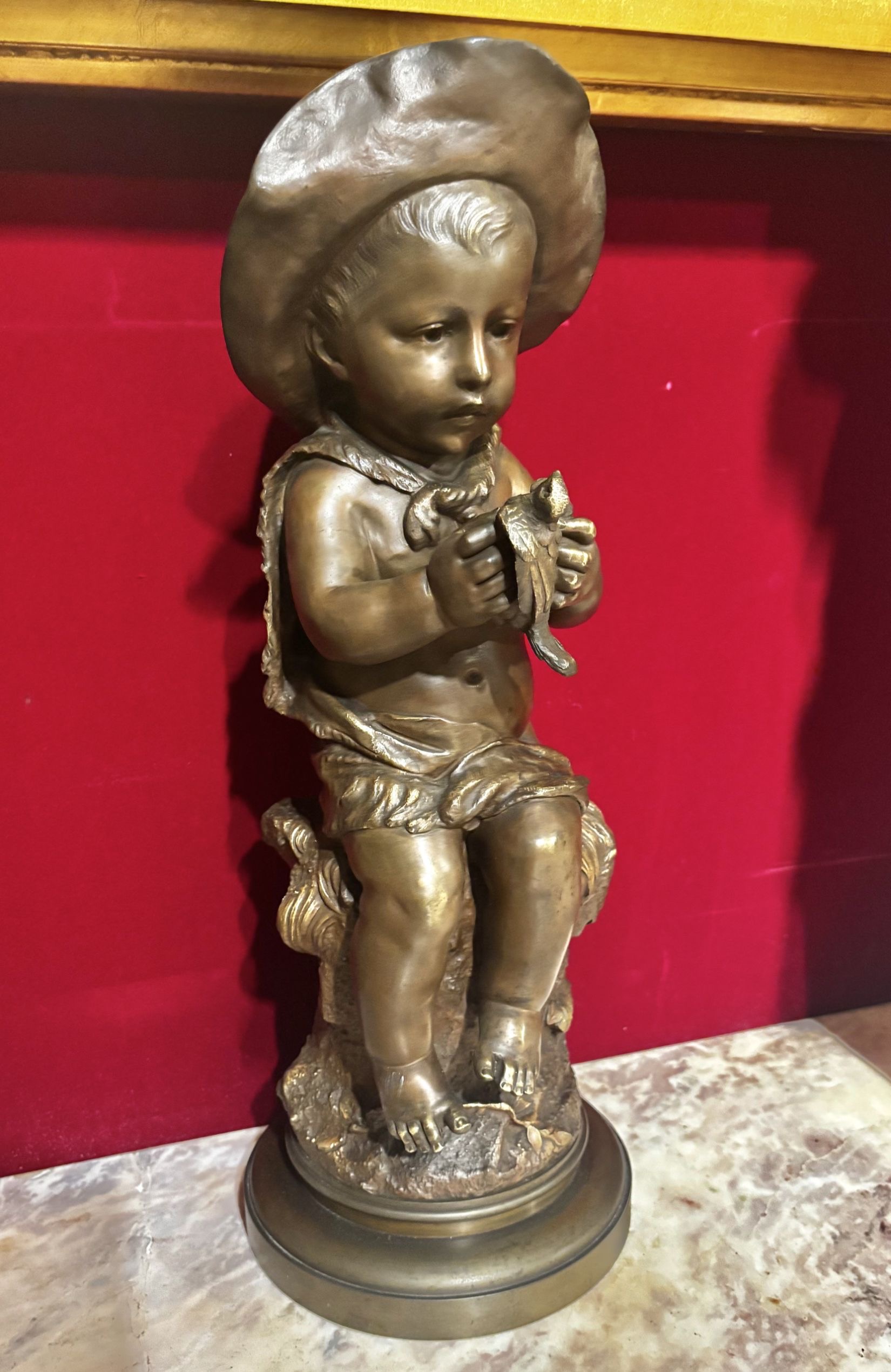 法國田園風格童趣雕塑