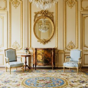 法國Joseph-Emmanuel Zwiener工作室Vernis Martin手繪大理石雙門櫃