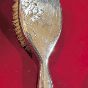 荷蘭Gerofabriek N.V.銀器公司浮雕玫瑰銀衣物毛刷