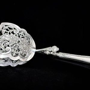 法國950純銀製蘆筍服務夾