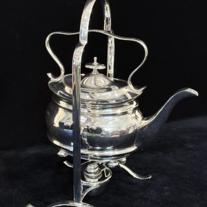 英國Sheffield John Pinder & Son 銀製熱水壺