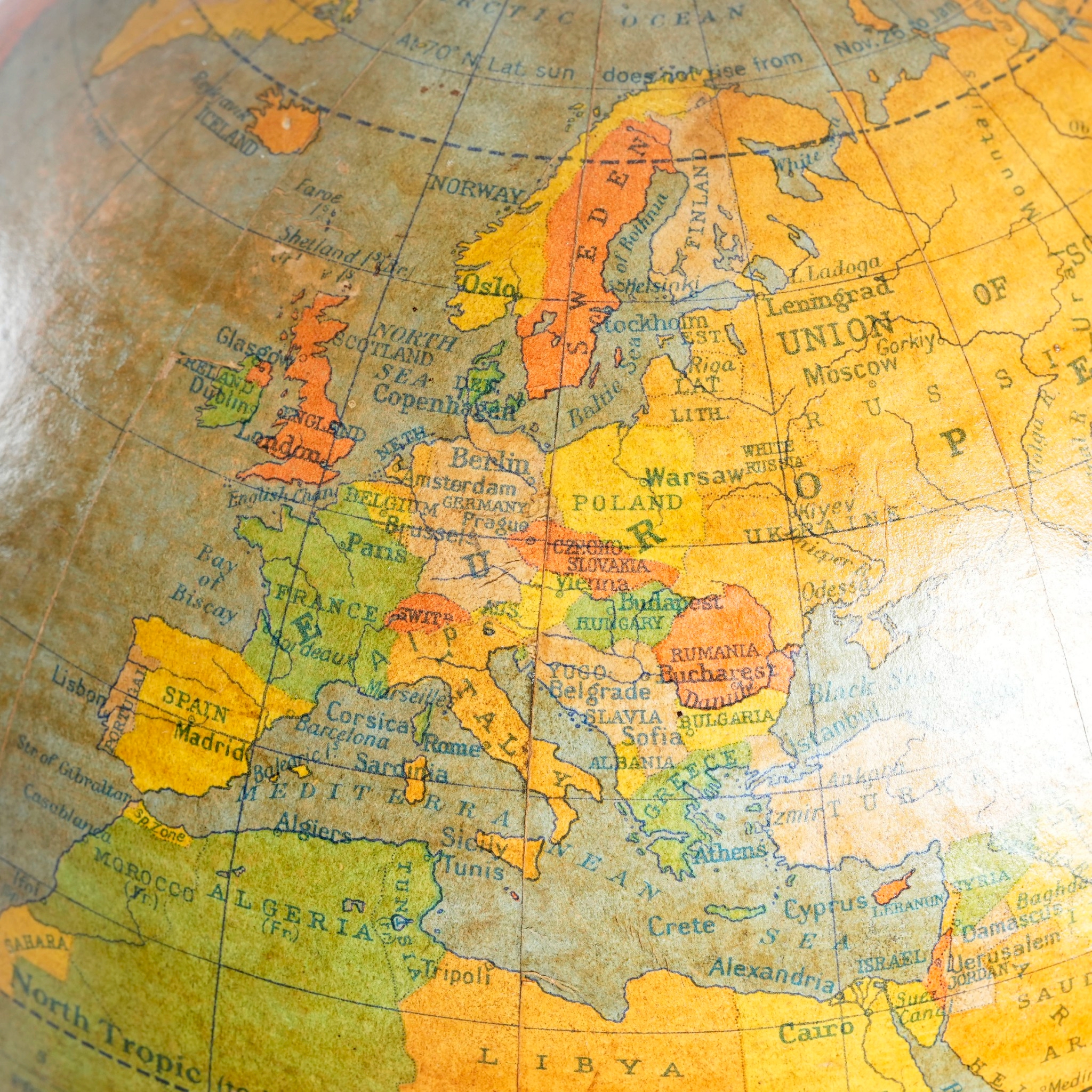 英國W. & A.K. Johnston & G.W. Bacon Ltd攝政風格地球儀:圖片 4