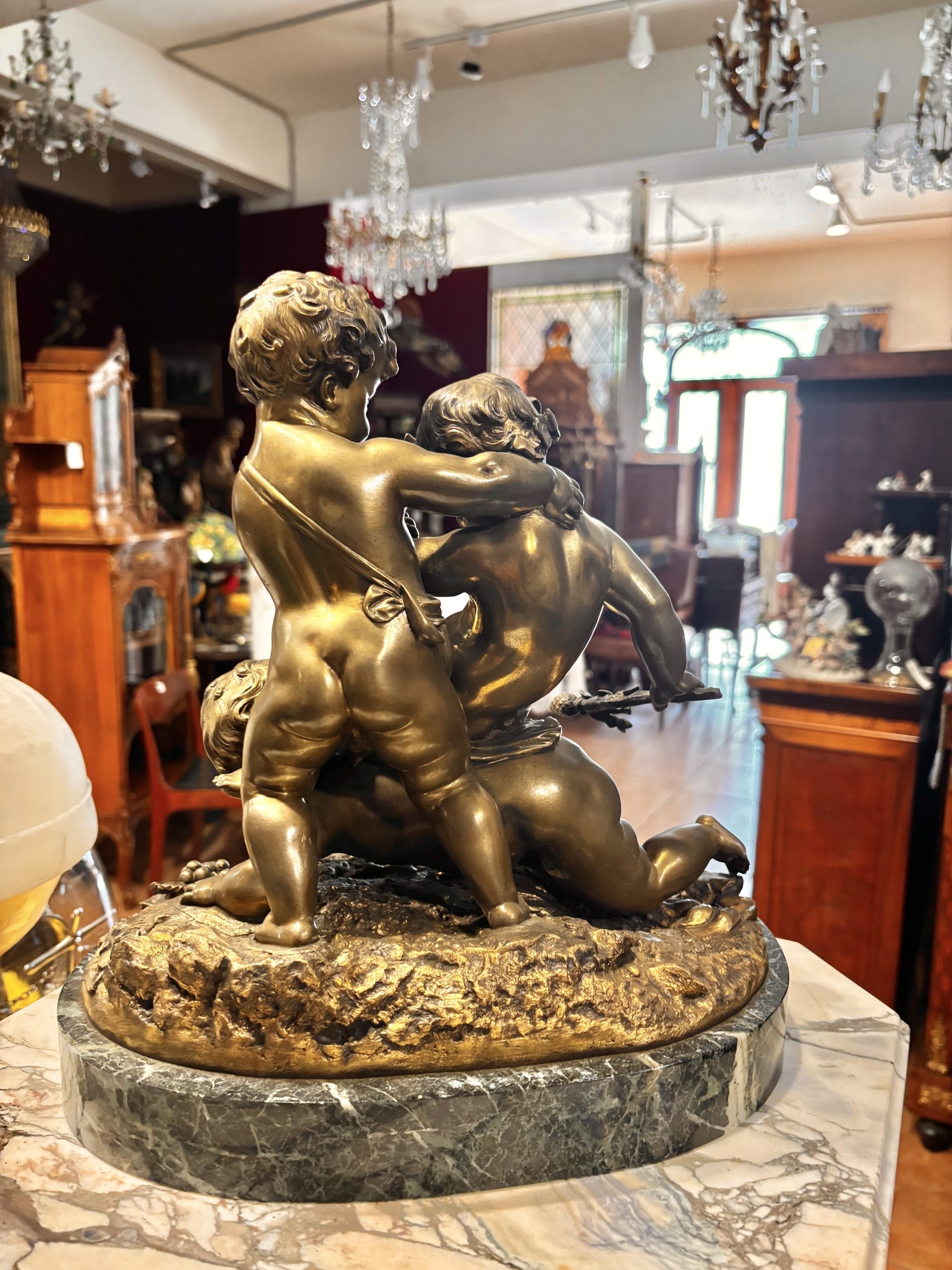 法國雕塑品-嬉遊的兒童:圖片 3