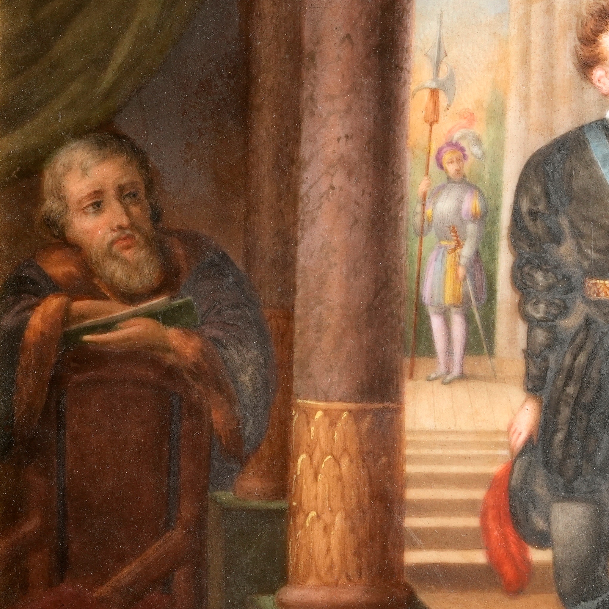 法國學院派畫風瓷版畫-尼斯停戰協定 (Truce of Nice):圖片 5