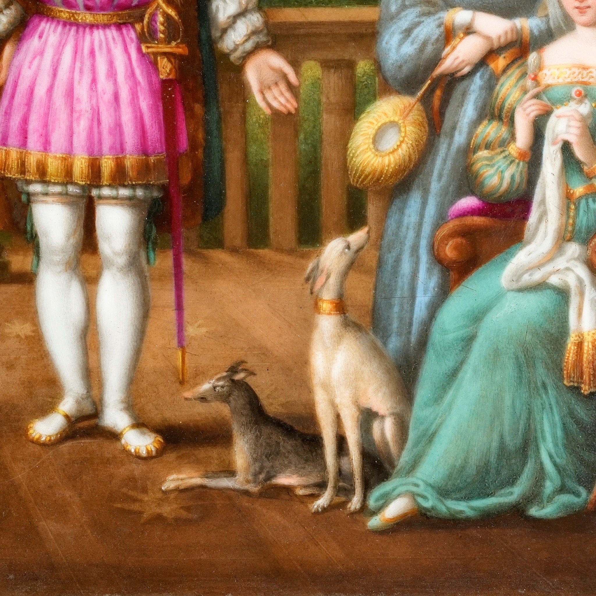 法國學院派畫風瓷版畫-尼斯停戰協定 (Truce of Nice):圖片 4