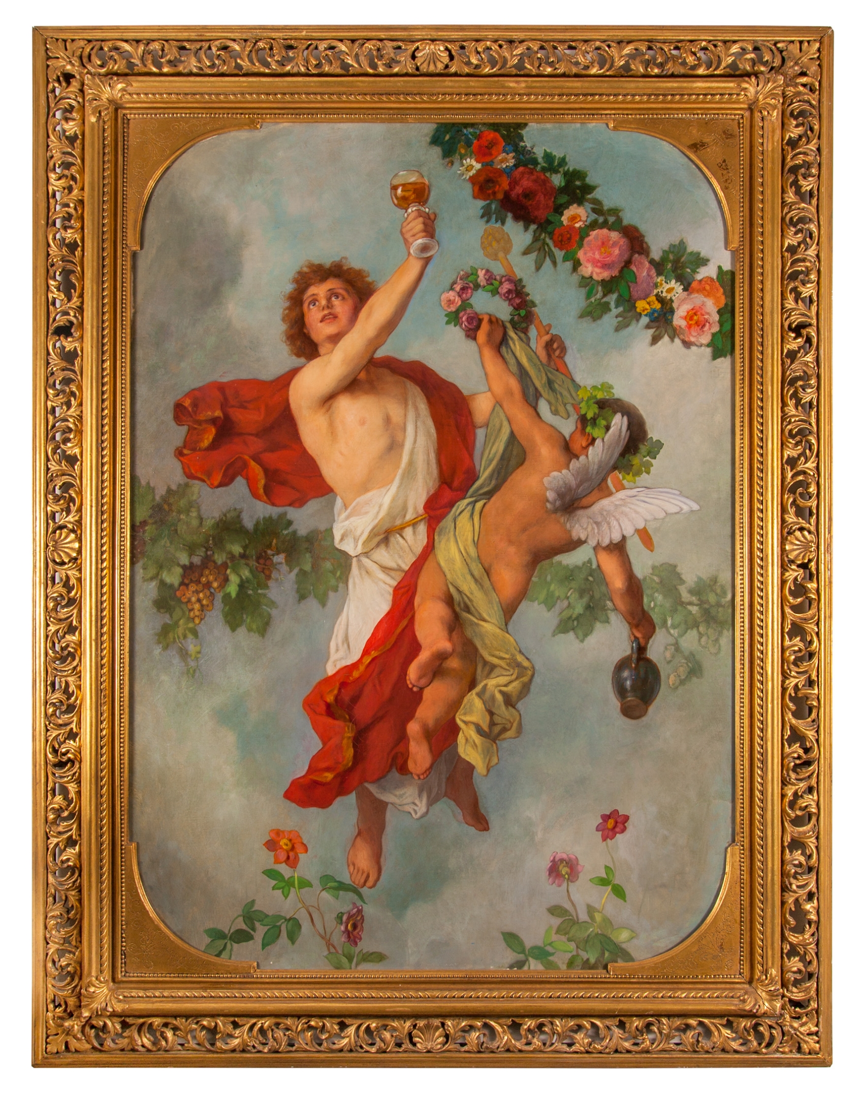 Georg Cornicelius油畫-戴歐尼修斯之秋與繆斯之春:圖片 3