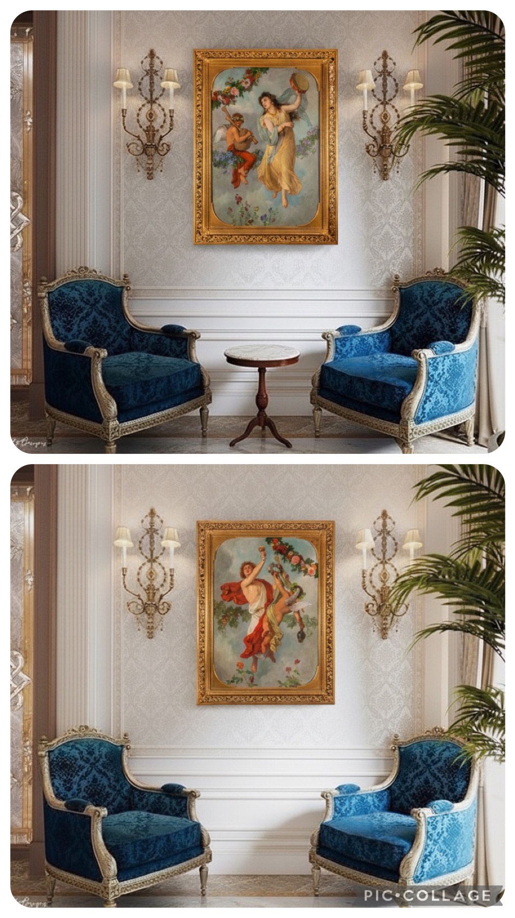 Georg Cornicelius油畫-戴歐尼修斯之秋與繆斯之春:圖片 2